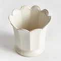 Ascot Ivory Ceramic Pot interior