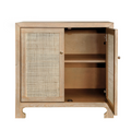Ashton Oak Cabinet with Open Doors