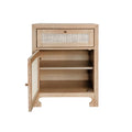 Ashton Oak Side Table Cabinet Details