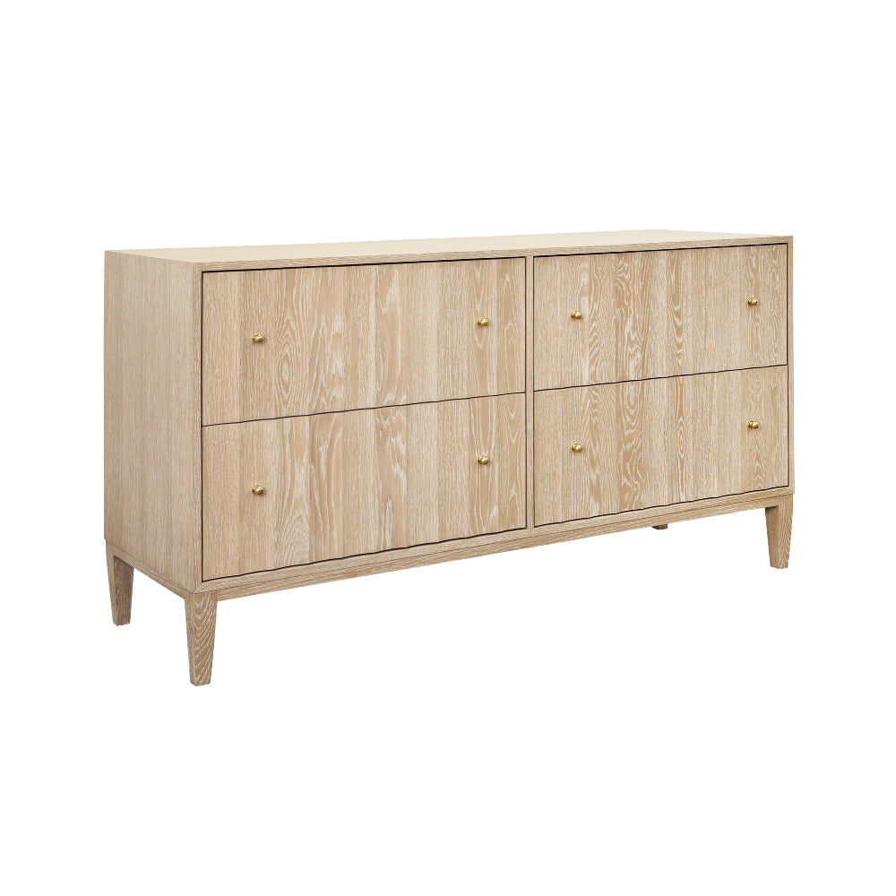 Astor Cerused Oak Four Drawer Dresser