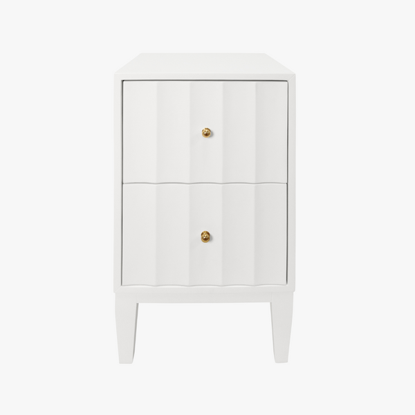Astor White Lacquer Side Table