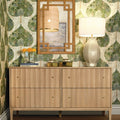 Astor Cerused Oak Dresser in wallpapered room