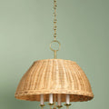 Atherton Rattan Basket Dome Pendant