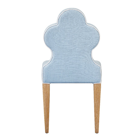 Aveline Light Blue Dining Chair back view