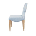 Aveline Light Blue Dining Chair side view