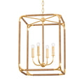Langton Lantern - Large Abaca Rope and Gold