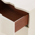 Biarritz Natural Grasscloth Chest - stained  drawer interior