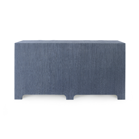 Biarritz Navy Grasscloth Dresser - finished back