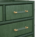 Blakewell Forest Chest grasscloth drawer fronts