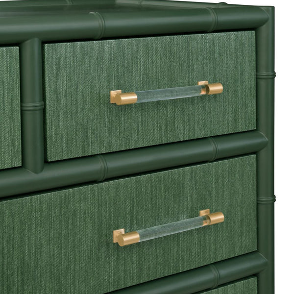 Blakewell Forest Chest grasscloth drawer fronts