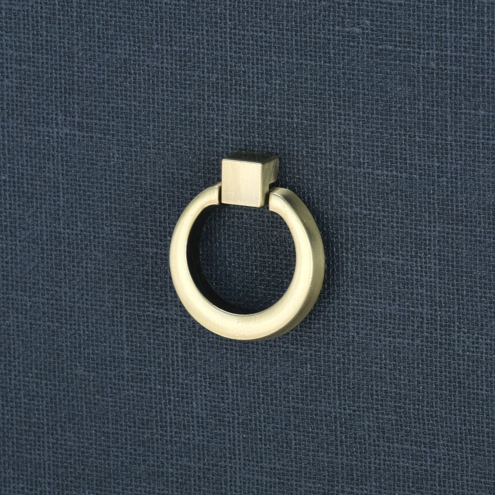 Blaine Navy Dresser Brass Ring Drawer Pull