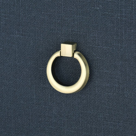 Blaine Navy Dresser Brass Ring Drawer Pull