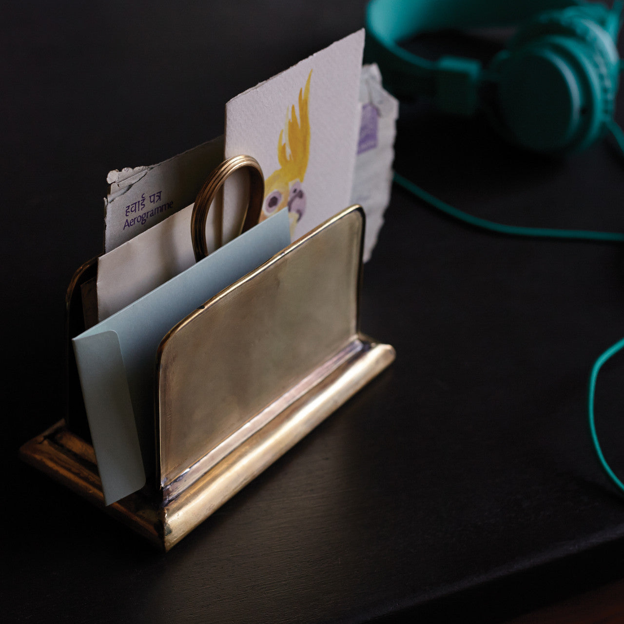 Brass Letter Keep Styled with Mail