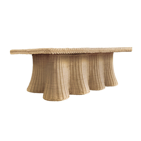 Marley Scalloped Coffee Table - wavey skirt
