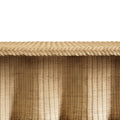 Marley Scalloped Woven Rattan Coffee Table - braided edge details