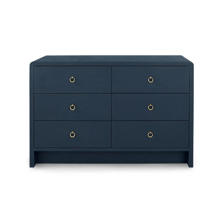 Blaine Navy Textured Linen Dresser 