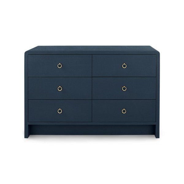 Elin 6 Drawer Dresser Color: Navy Blue