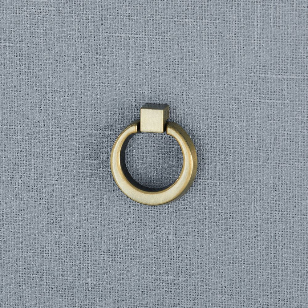 Blaine Lacquered Linen Grey Highboy Dresser hardware