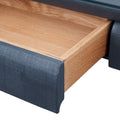 Mercer Storm Blue Game Table Drawer Detail