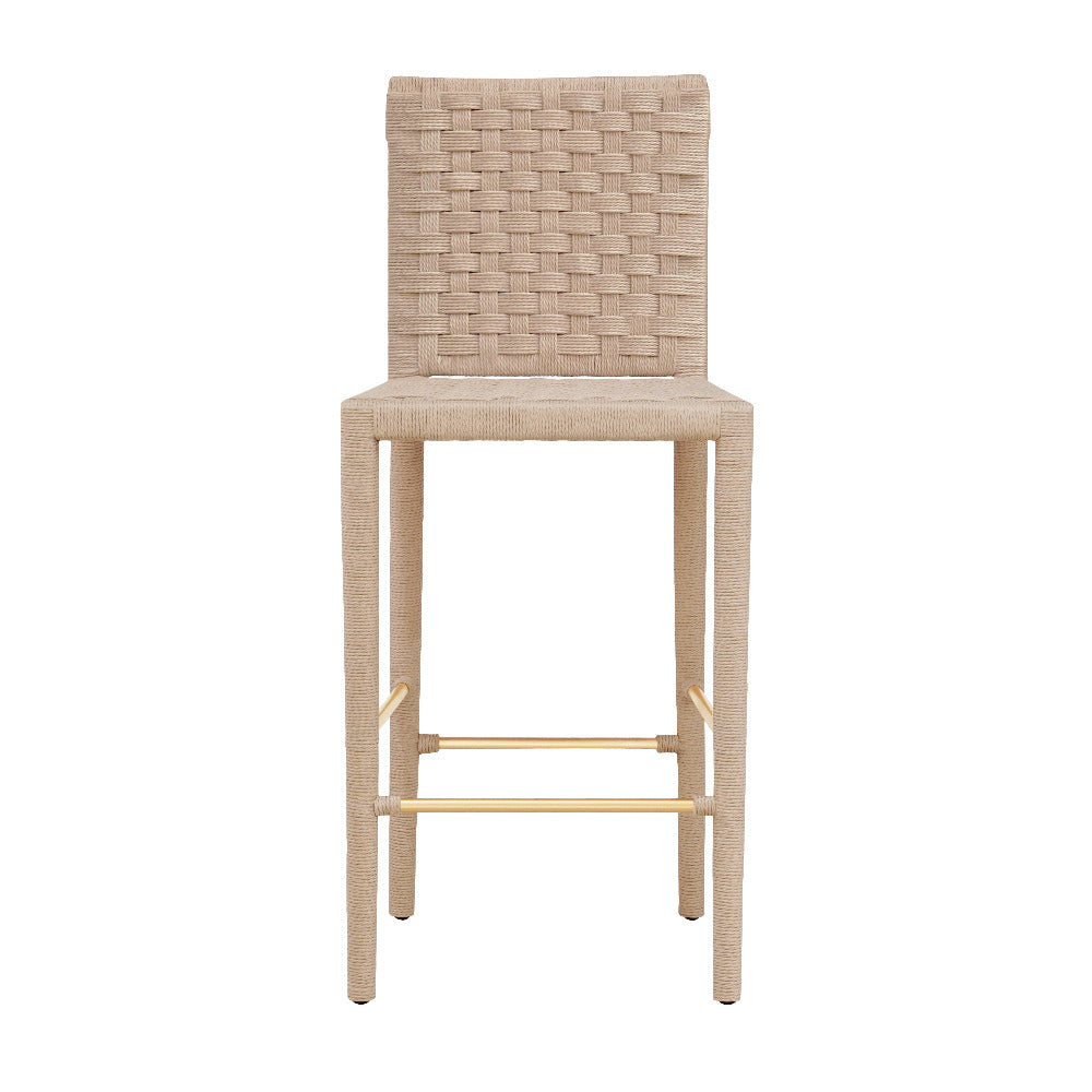 Barrow Basketweave Bar Stool Front View