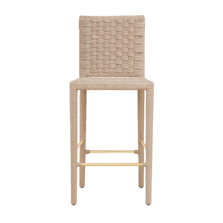 Barrow Basketweave Bar Stool Front View