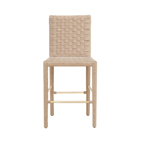 Barrow Basketweave Counter Stool Front View