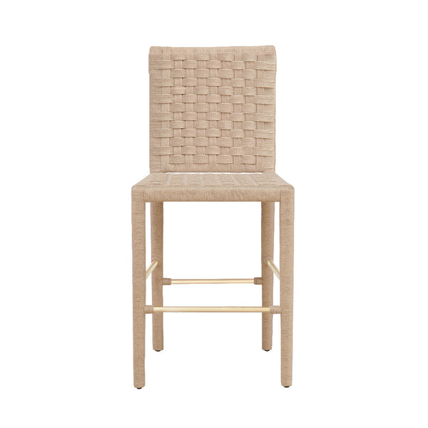 Barrow Basketweave Counter Stool Front View