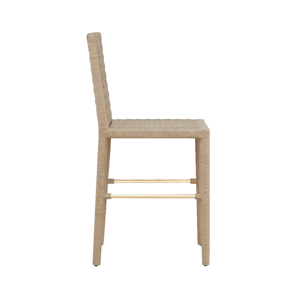 Barrow Basketweave Counter Stool Side View