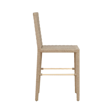 Barrow Basketweave Counter Stool Side View