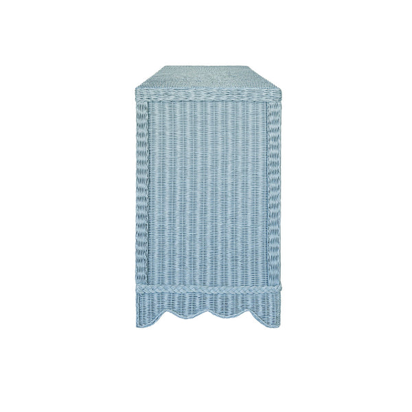 Bailey Light Blue Buffet - Four Door Rattan Cabinet - Dear Keaton