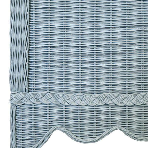 Bailey Light Blue Buffet - Four Door Rattan Cabinet - Dear Keaton