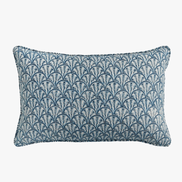 Baku Azure Lumbar Pillow Cover