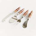 Bamboo Handle Stainless Steel Cheese Tool Set 