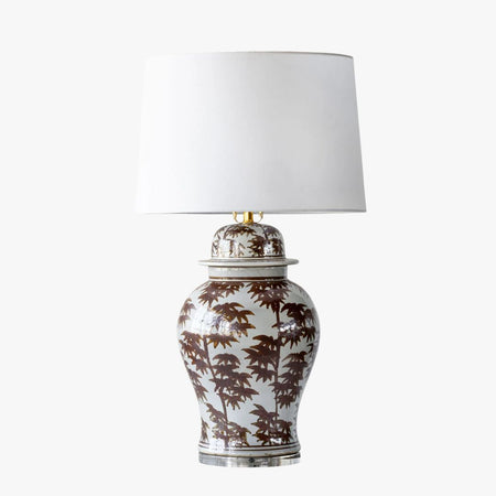 Bamboo Leaves Temple Jar Lamp