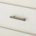 Banbury Sand White Grasscloth Chest hardware closeup