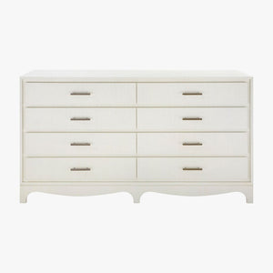 Banbury Sand White Grasscloth Dresser