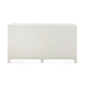 Banbury Sand White Grasscloth Dresser finished back
