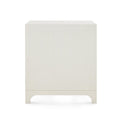 Banbury Sand White Grasscloth Side Table back view