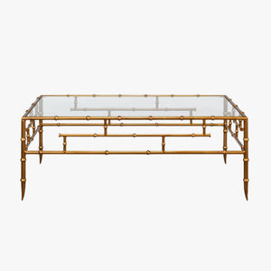 Barlow Gold Bamboo Cocktail Table
