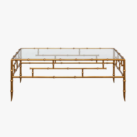 Barlow Gold Bamboo Cocktail Table