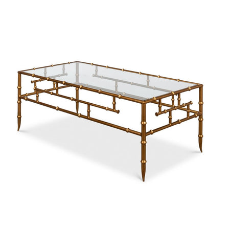 Barlow Gold Bamboo Cocktail Table