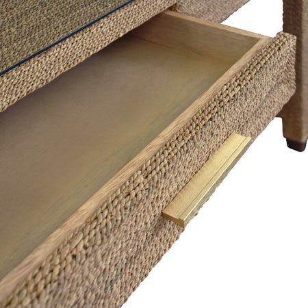 Bayview Woven Rope Desk -  interior of drawer