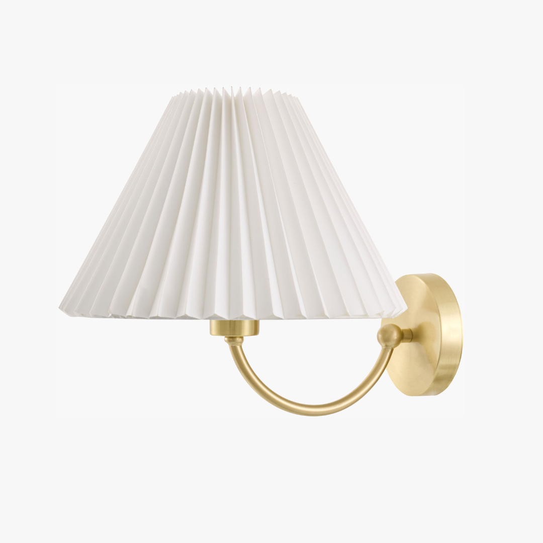 Bellamy Pleated Wall Sconce by Dear Keaton