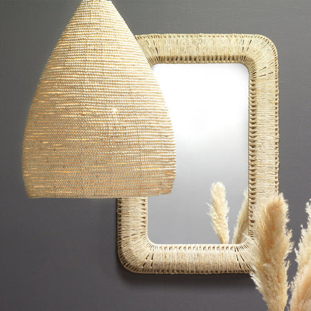 Benny Rectangle Cornrope Mirror styled