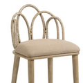 Berman Counter Stool - curved rattan back