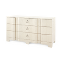 Biarritz Natural Grasscloth Dresser - nine drawers