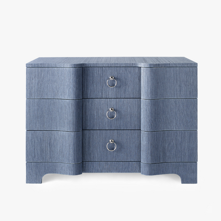 Biarritz Navy Grasscloth Chest