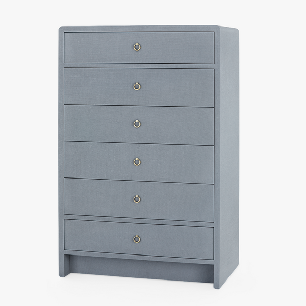 grey dresser with white drawers Bush Home Somerset 6 Drawer Dresser