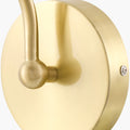 Blanche Pleated Wall Sconce gold base closeup