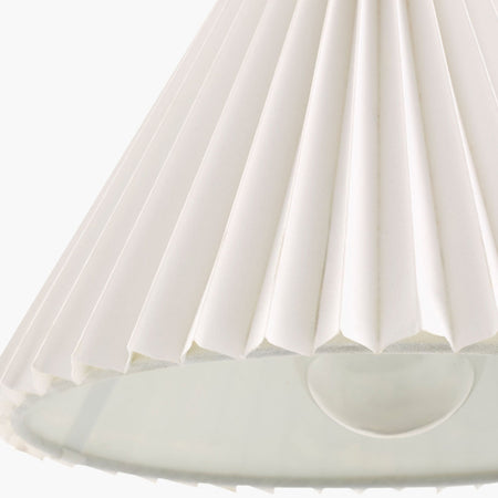 Blanche Pleated Wall Sconce shade closeup